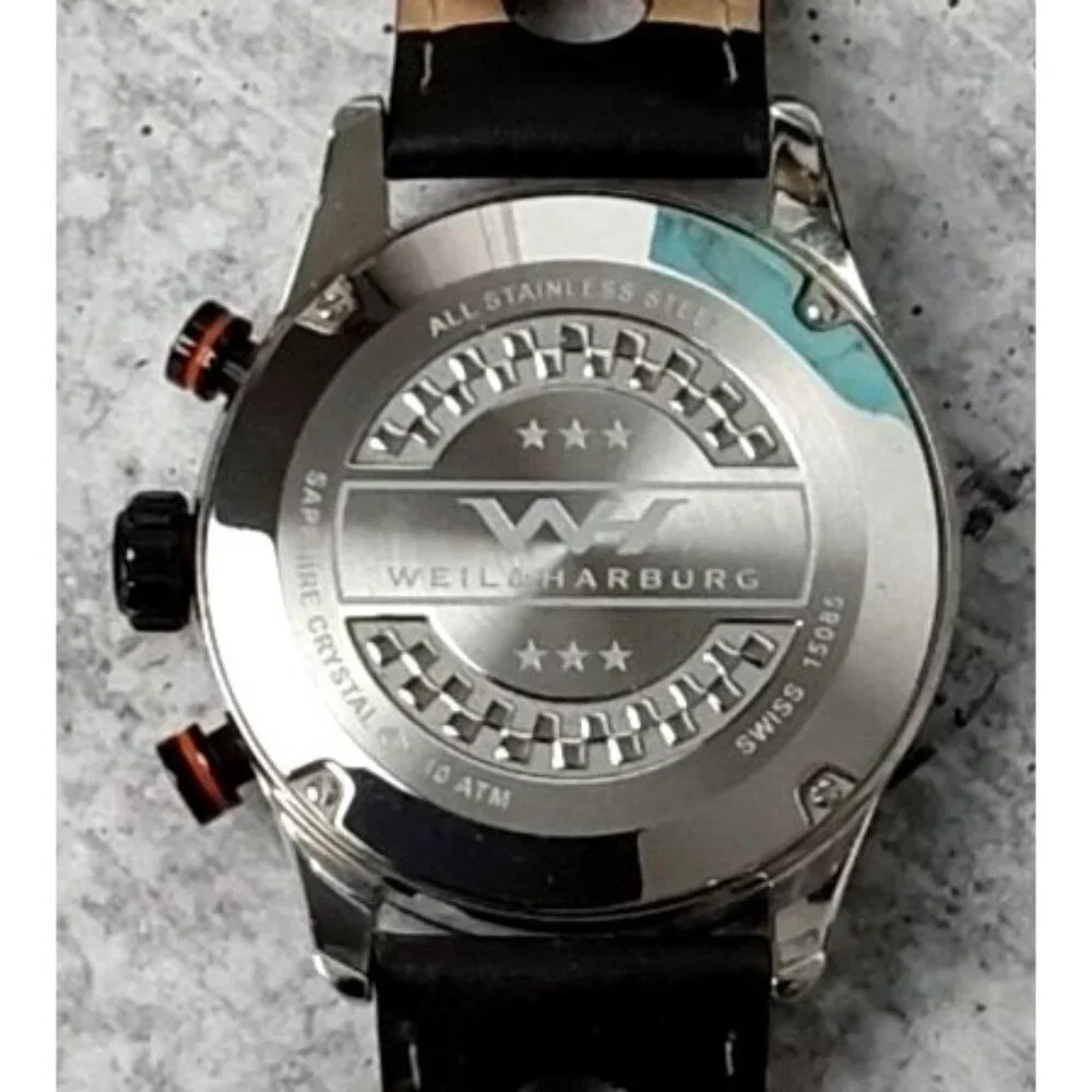 Weil &‎ Harburg Karkin Swiss Chronograph watch with racing style strap